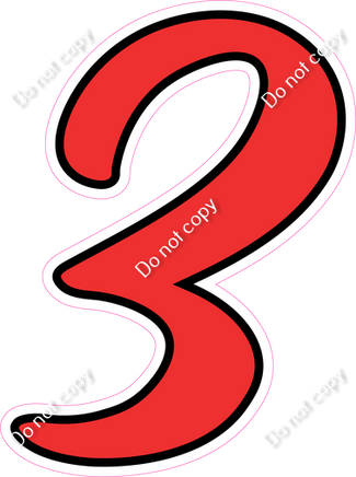 CUL 23.5" Individuals - Flat Red 3