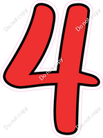 CUL 23.5" Individuals - Flat Red 4