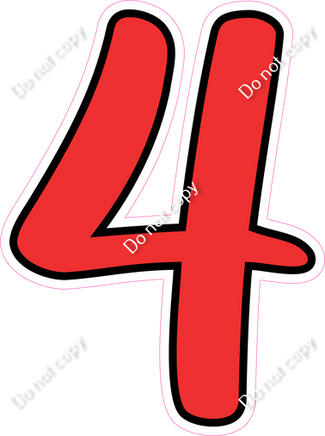 CUL 23.5" Individuals - Flat Red 4