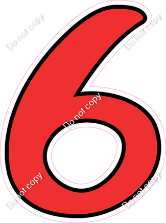 CUL 23.5" Individuals - Flat Red 6