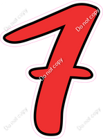 CUL 23.5" Individuals - Flat Red 7