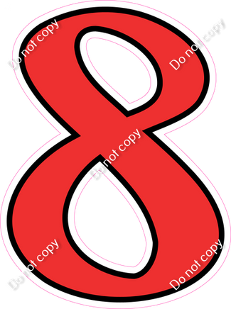 CUL 23.5" Individuals - Flat Red 8