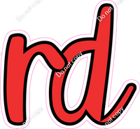 CUL 23.5" Individuals - Flat Red RD