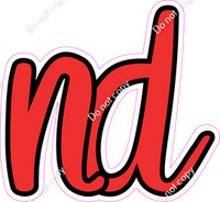 CUL 23.5" Individuals - Flat Red ND