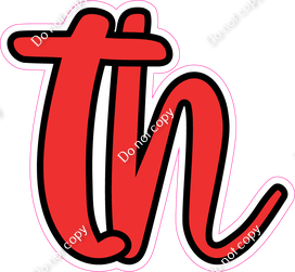 CUL 23.5" Individuals - Flat Red TH