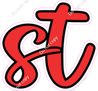 CUL 23.5" Individuals - Flat Red ST