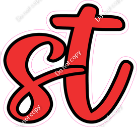 CUL 23.5" Individuals - Flat Red ST