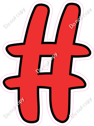 CUL 23.5" Individuals - Flat Red #