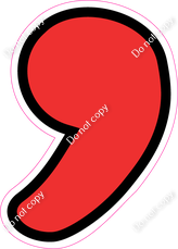 CUL 23.5" Individuals - Flat Red Apostrophe