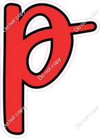 CUL 23.5" Individuals - Flat Red p