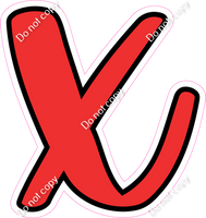 CUL 23.5" Individuals - Flat Red x