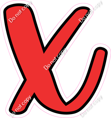 CUL 23.5" Individuals - Flat Red x