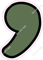 CUL 23.5" Individuals - Flat Sage Apostrophe