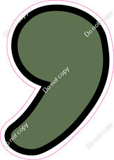 CUL 23.5" Individuals - Flat Sage Apostrophe