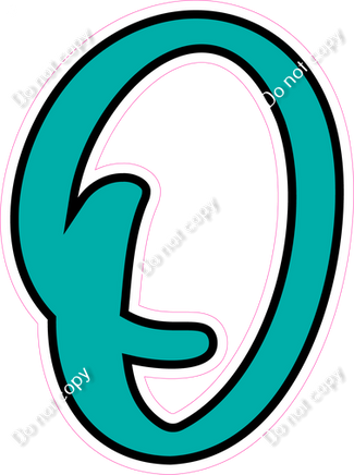 CUL 23.5" Individuals - Flat Teal O