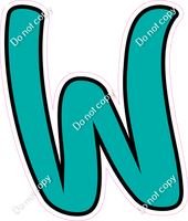 CUL 23.5" Individuals - Flat Teal W