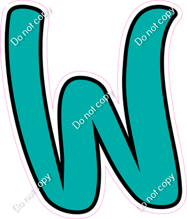 CUL 23.5" Individuals - Flat Teal W