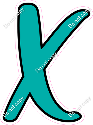 CUL 23.5" Individuals - Flat Teal X