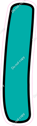 CUL 23.5" Individuals - Flat Teal 1