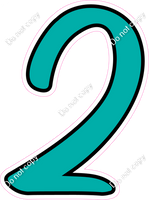 CUL 23.5" Individuals - Flat Teal 2