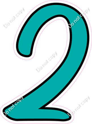 CUL 23.5" Individuals - Flat Teal 2