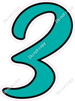 CUL 23.5" Individuals - Flat Teal 3