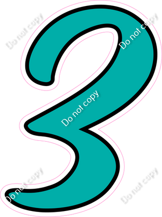 CUL 23.5" Individuals - Flat Teal 3