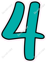 CUL 23.5" Individuals - Flat Teal 4