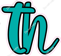 CUL 23.5" Individuals - Flat Teal TH