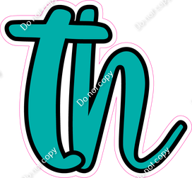 CUL 23.5" Individuals - Flat Teal TH