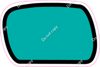 CUL 23.5" Individuals - Flat Teal Dash