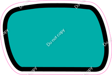 CUL 23.5" Individuals - Flat Teal Dash