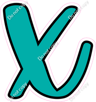 CUL 23.5" Individuals - Flat Teal x