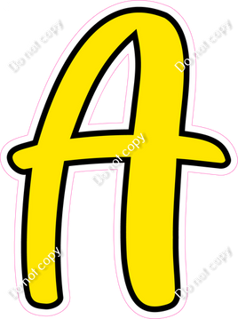 CUL 23.5" Individuals - Flat Yellow A