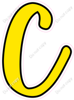 CUL 23.5" Individuals - Flat Yellow C