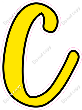 CUL 23.5" Individuals - Flat Yellow C