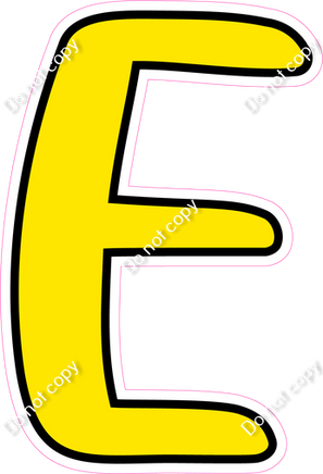 CUL 23.5" Individuals - Flat Yellow E