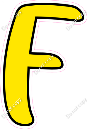 CUL 23.5" Individuals - Flat Yellow F