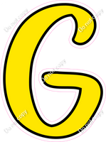 CUL 23.5" Individuals - Flat Yellow G