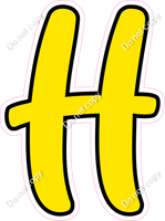 CUL 23.5" Individuals - Flat Yellow H