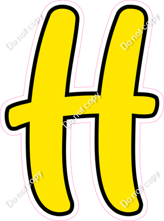 CUL 23.5" Individuals - Flat Yellow H