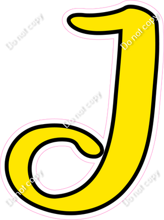 CUL 23.5" Individuals - Flat Yellow J