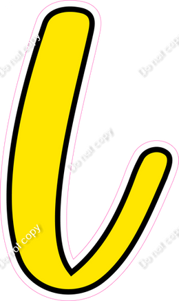 CUL 23.5" Individuals - Flat Yellow L