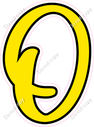 CUL 23.5" Individuals - Flat Yellow O