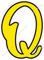 CUL 23.5" Individuals - Flat Yellow Q