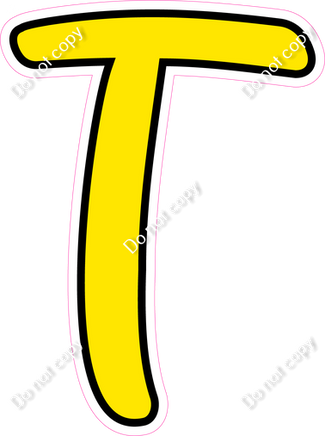 CUL 23.5" Individuals - Flat Yellow T