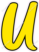 CUL 23.5" Individuals - Flat Yellow U