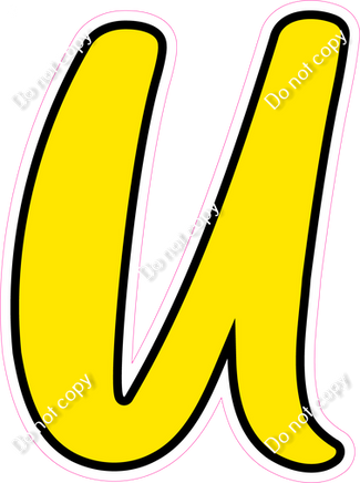 CUL 23.5" Individuals - Flat Yellow U