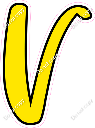 CUL 23.5" Individuals - Flat Yellow V