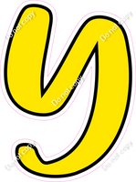 CUL 23.5" Individuals - Flat Yellow Y